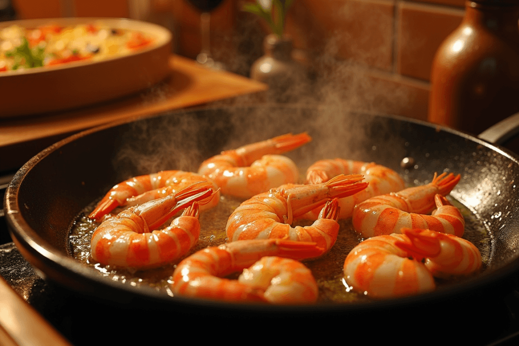 Garlic Butter Shrimp Pasta 🍤🍝