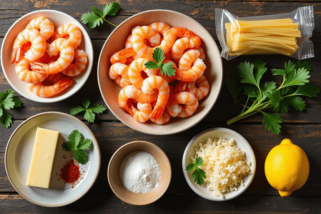 Garlic Butter Shrimp Pasta 🍤🍝